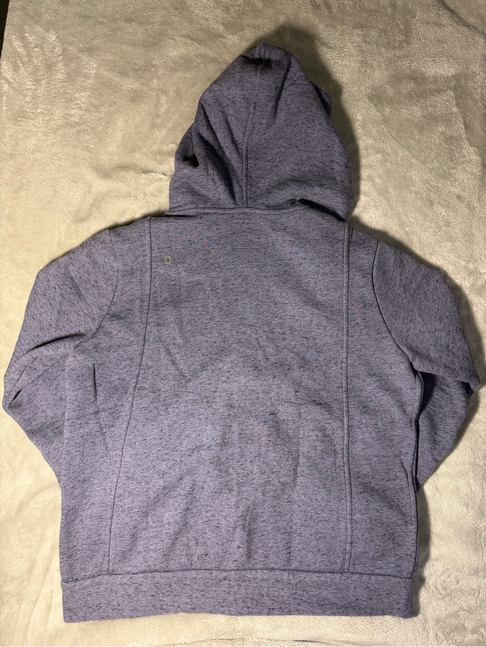 Figs Heathered Lavender Full-Zip Hooded zip up - Picture 3 of 4